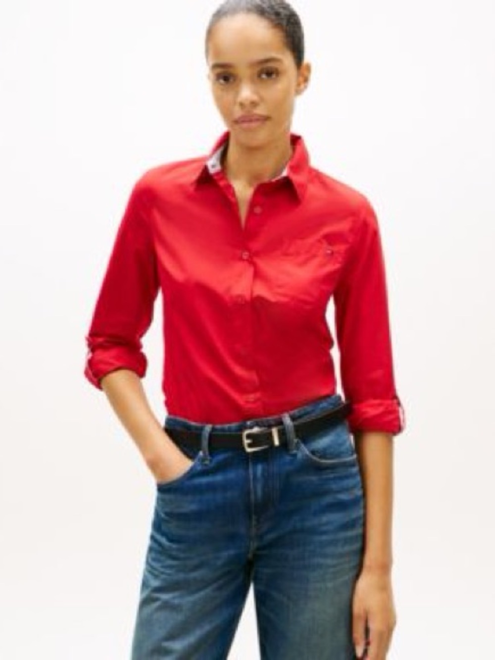 Tommy Hilfiger Red Button-Down Shirt